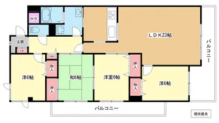 大阪府豊中市上新田2【マンション】の間取り