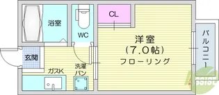 イン上杉【1階】の間取り