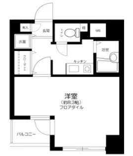 東京都港区麻布十番3【マンション】の間取り