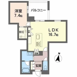 LUANA KAMISUGI【3階】の間取り