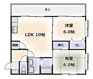 グローリーヨシダ【2階】の間取り