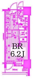 グランド・ガーラ桜木町駅前【5階】の間取り