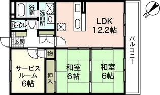 ベレーザ松浦【2階】の間取り