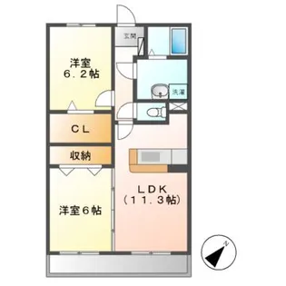 ルピナス【1階】の間取り