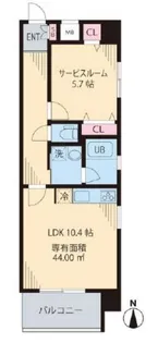 エクセルシティ戸田公園【4階】の間取り