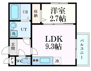 トラスティレジデンス地御前 西館【1階】の間取り