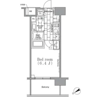 パークハビオ目黒リバーサイド【2階】の間取り