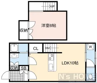 1LDKの間取り画像