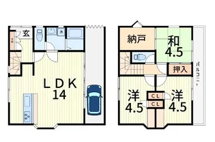 Mハウス【1階】の間取り