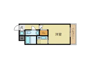 エステートモア博多公園通り【2階】の間取り