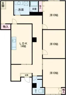 マンションフォルテシモ【1階】の間取り