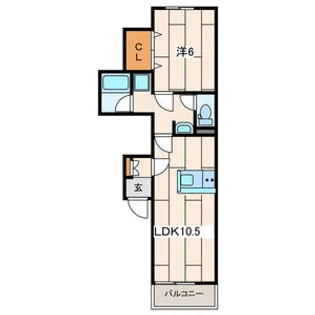 カロス30【2階】の間取り