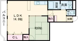 奈良県奈良市西大寺北町1【マンション】の間取り