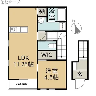 リーブルファイン東磯山【2階】の間取り