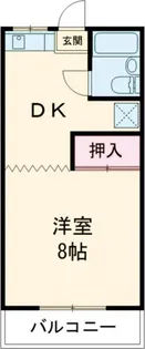 サンパールハイツ【2階】の間取り