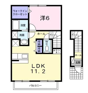 エクセレンテ・F 四番館【2階】の間取り