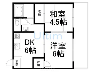 メゾン嵯峨の道【1階】の間取り