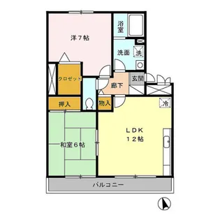 グリーンコート【2階】の間取り