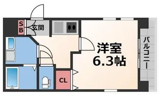 オズレジデンス布施柳通【5階】の間取り