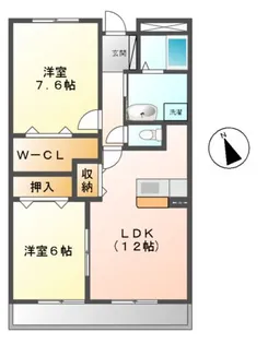 ヴェルハイム【2階】の間取り