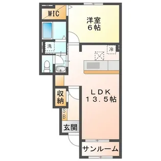 ファミール A棟【1階】の間取り