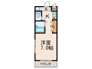シャルム住吉【5階】の間取り