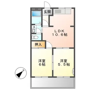 グランシャリオ【2階】の間取り