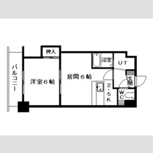 フェアフィールド菊水【6階】の間取り