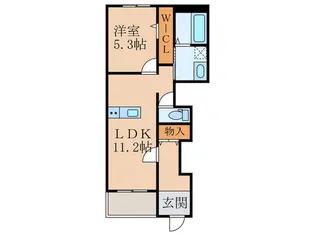 福岡県北九州市小倉南区守恒本町1【アパート】の間取り