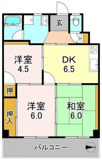 大阪府大阪市平野区加美北8【マンション】の間取り