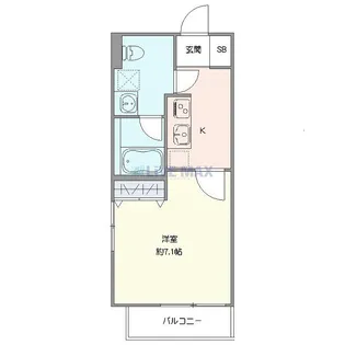 東京都板橋区赤塚3【マンション】の間取り