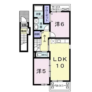 グリーンハウスシャイニー【2階】の間取り