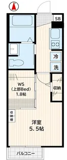 東京都江戸川区松江6【アパート】の間取り