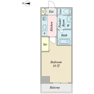 アークヒルズ英【6階】の間取り