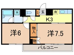 みなともハイツ北千束【3階】の間取り
