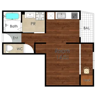小林義ビルディング【4階】の間取り