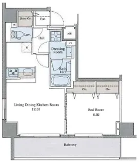 ラグゼナ平和台【2階】の間取り