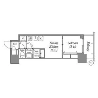 エスリードレジデンス都島デュオ【11階】の間取り