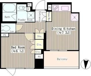 ボワエトワール立石【4階】の間取り