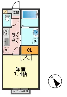 東京都江戸川区一之江7【アパート】の間取り