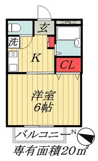 千葉県市川市市川3【マンション】の間取り