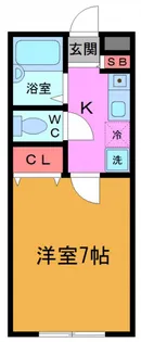 サン・ヒガシノ【1階】の間取り