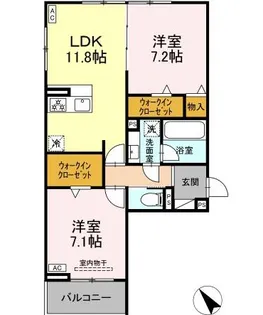 カーサ・セレナ【3階】の間取り