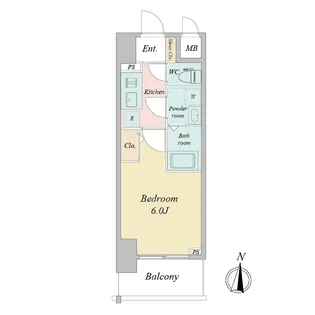 エスリードレジデンス大阪本町【15階】の間取り