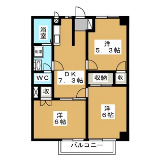 カーサ稲葉【2階】の間取り