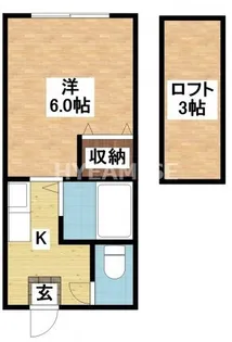 プチメゾン平山A【1階】の間取り