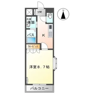 フローリッシュ ガーデンズ【2階】の間取り