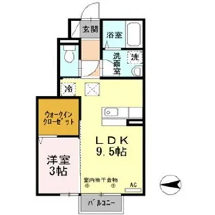 レ・セーナ【1階】の間取り