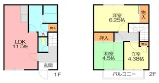 サンハイツイシイHの間取り