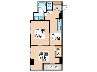 松庵アベニュー【5階】の間取り